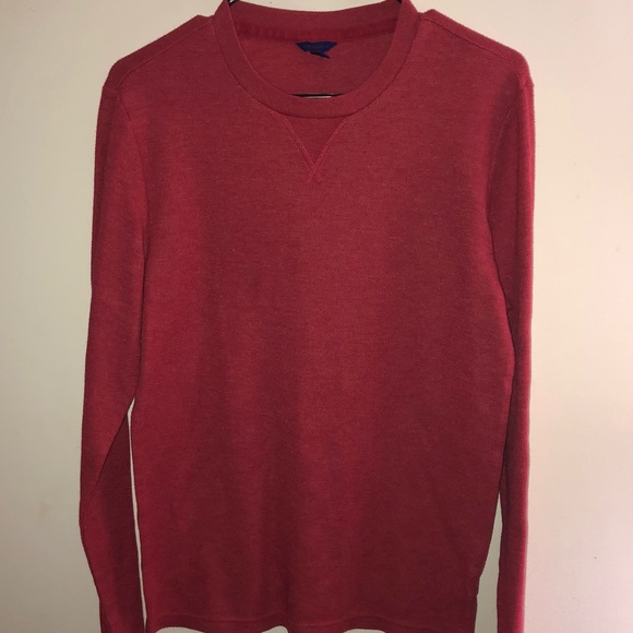 Men’s Red Long Sleeve Shirt - Picture 1 of 4